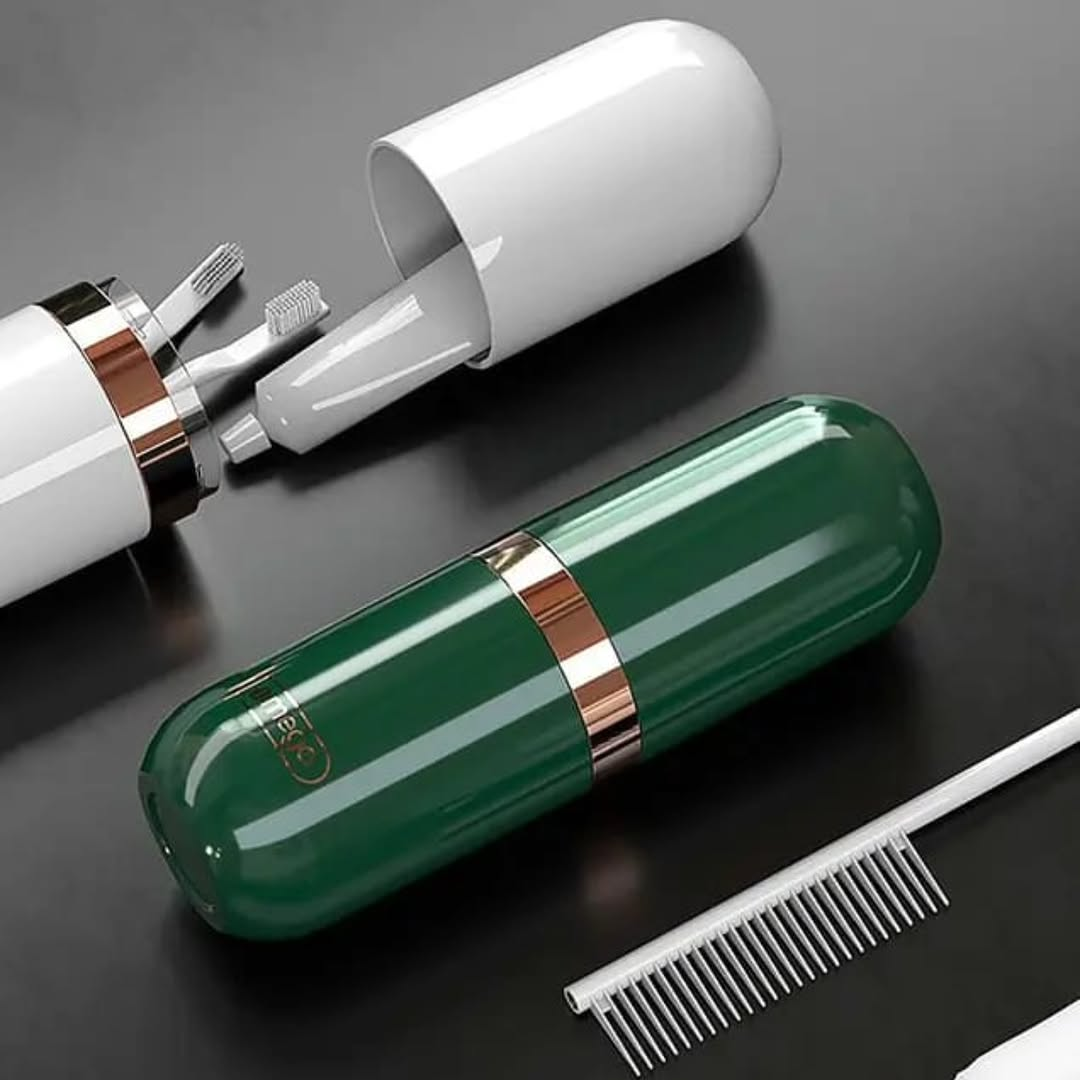 Portable Toothbrush Holder with Cup