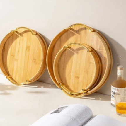 3pcs Multi-functional Bamboo Food Storage Trays