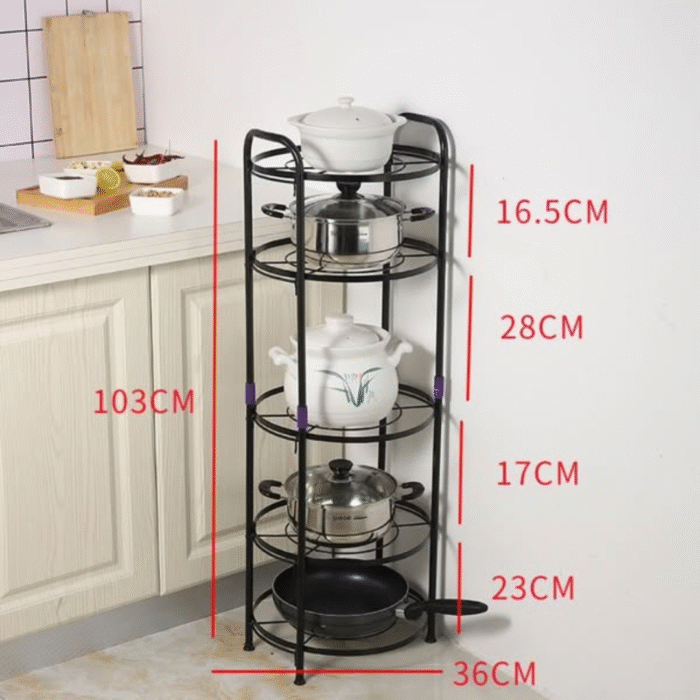 5 Tier Pot Rack Holder