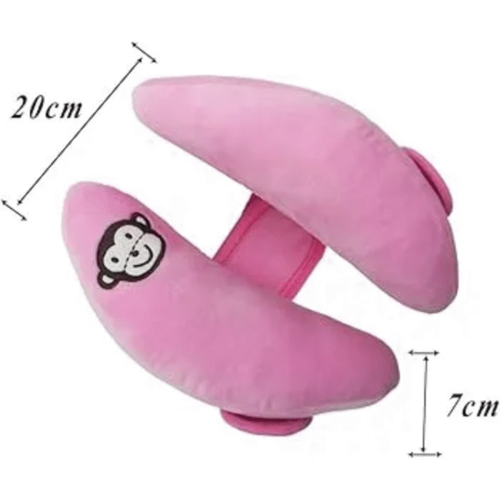 Banana Shaped Head Neck Support Protector Toddler Pillow