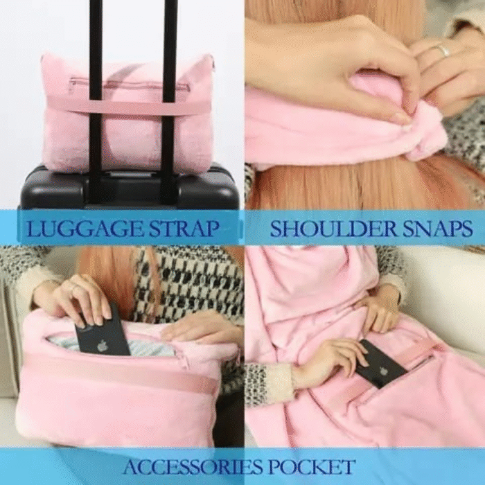 Multipurpose 2-in-1 Travelling Blanket
