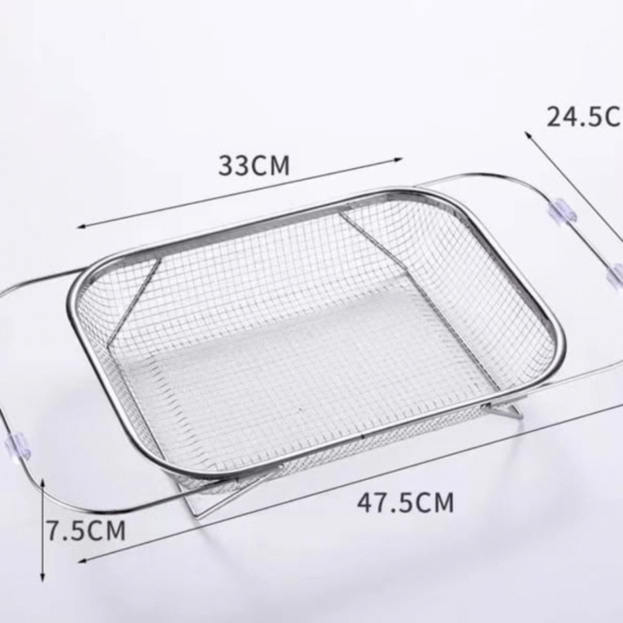 Stainless Steel Expandable Over-The-Sink Colander