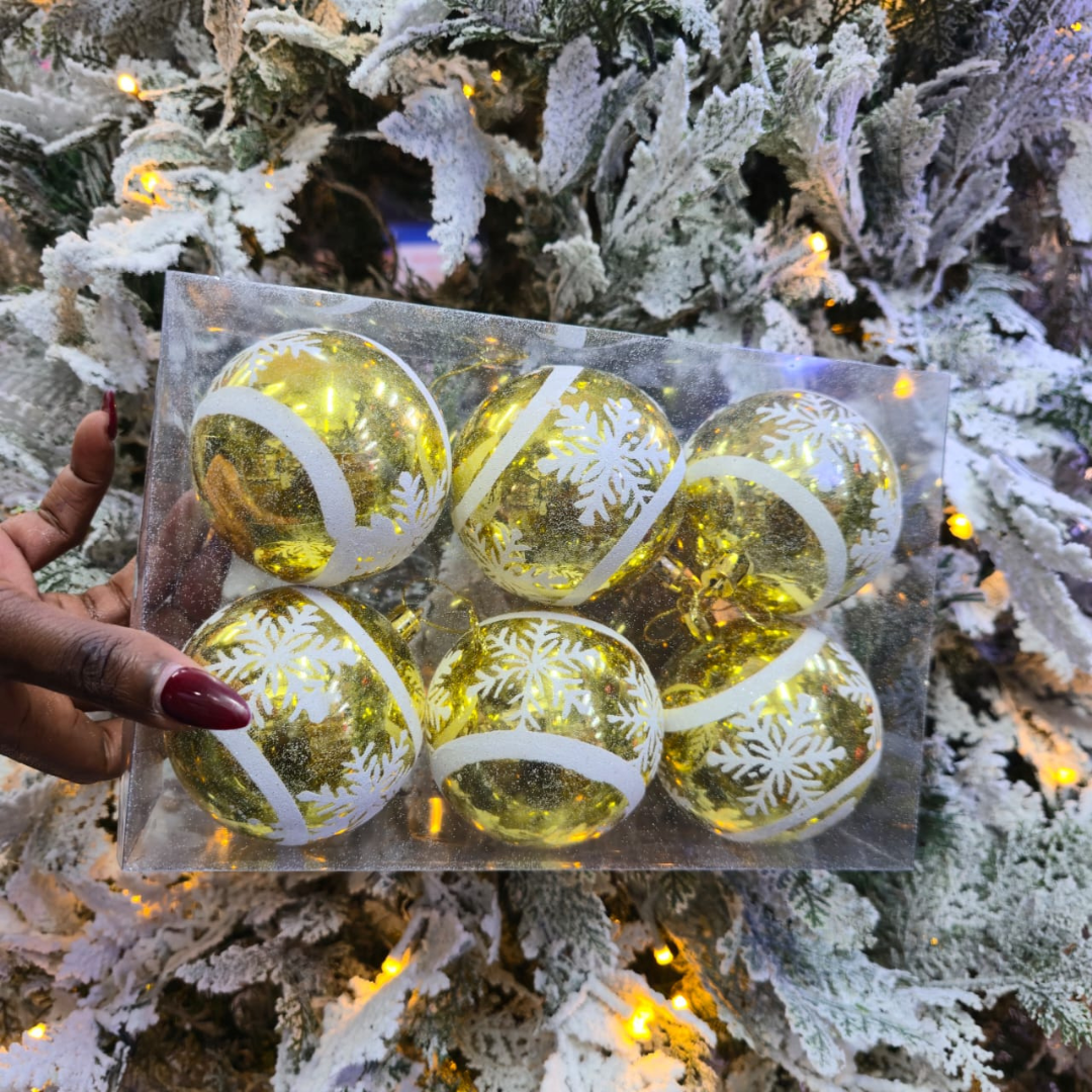 6pc Set Christmas Ball