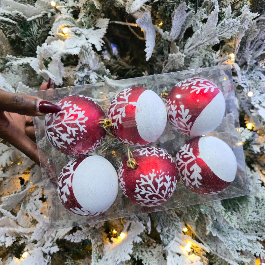 6pc Set Christmas Ball