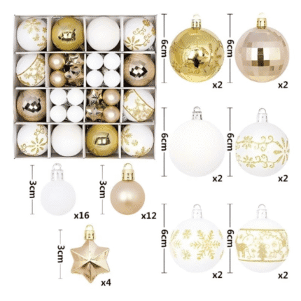 44pc Christmas Balls