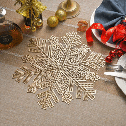 Christmas Snowflake Tablemats Set 