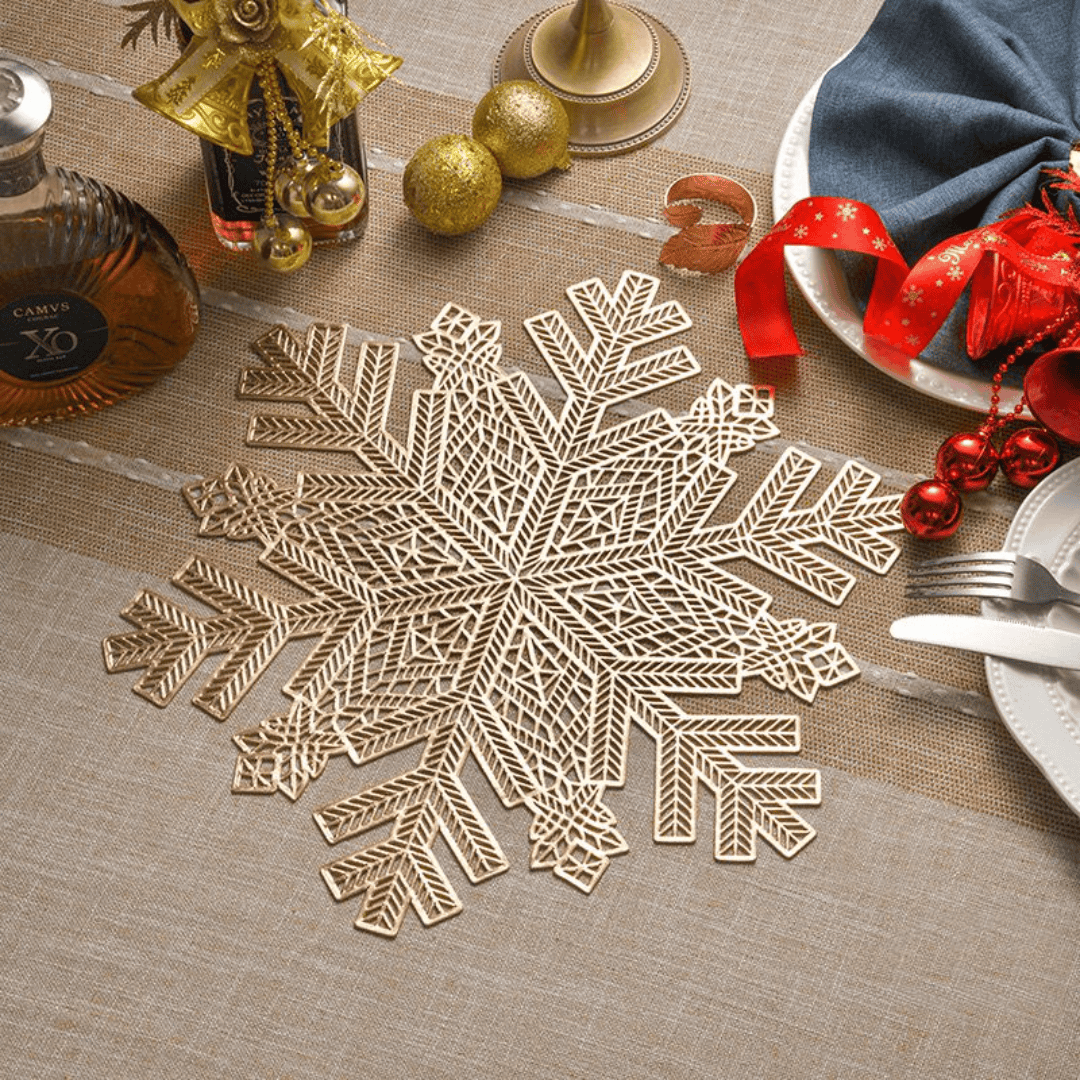 Christmas Snowflake Tablemats Set 