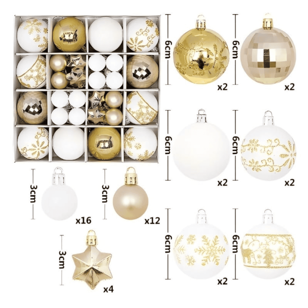 44pc Christmas Balls