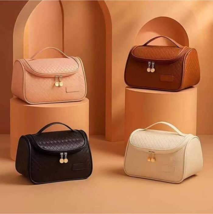 Leather Cosmetics / Makeup Organizer