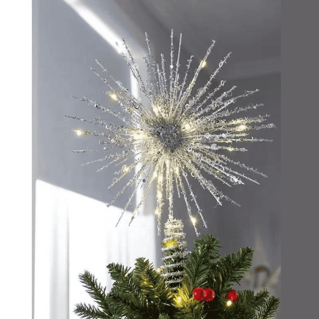 LED Crystal Tree Topper