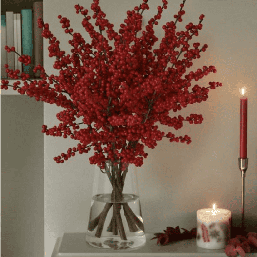 Christmas Decor Berry Branches