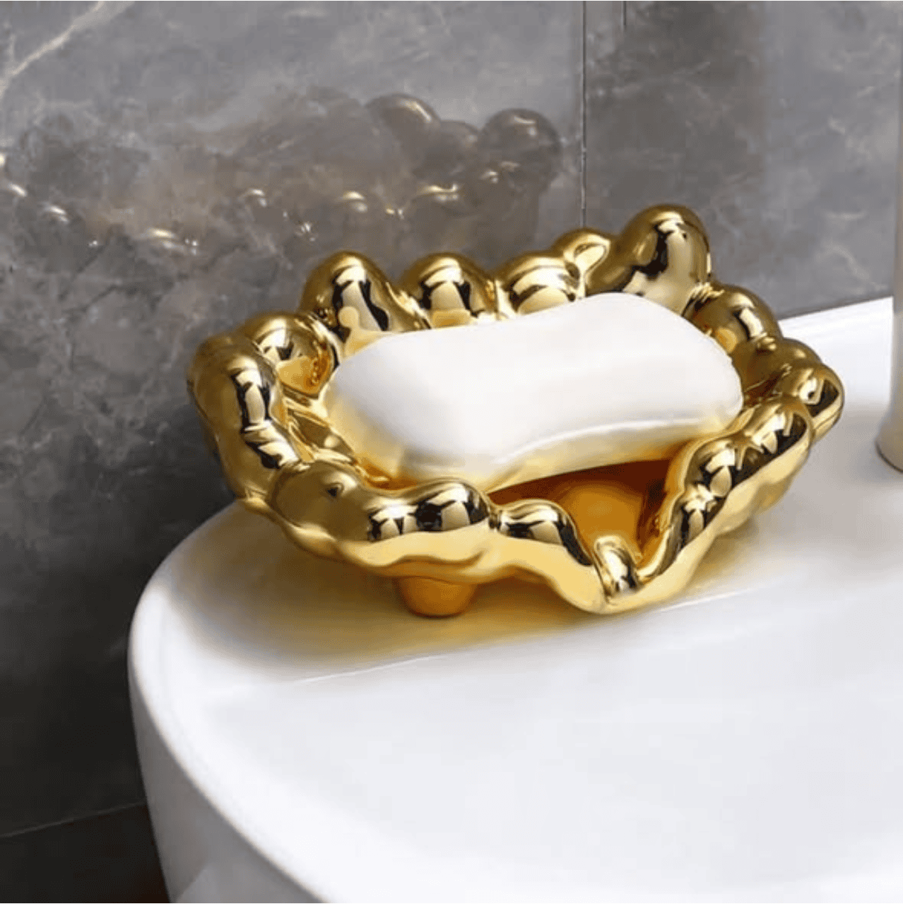 Golden/Silver Color Soap Dish