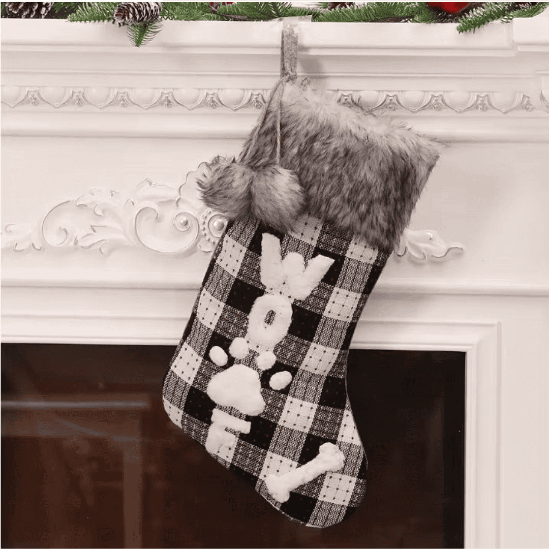 2 Piece Christmas Decor Socks