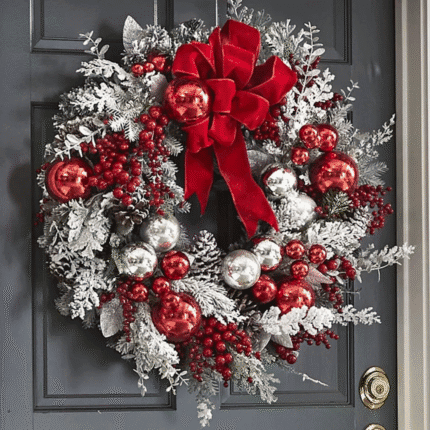 Christmas Snowy Wreath