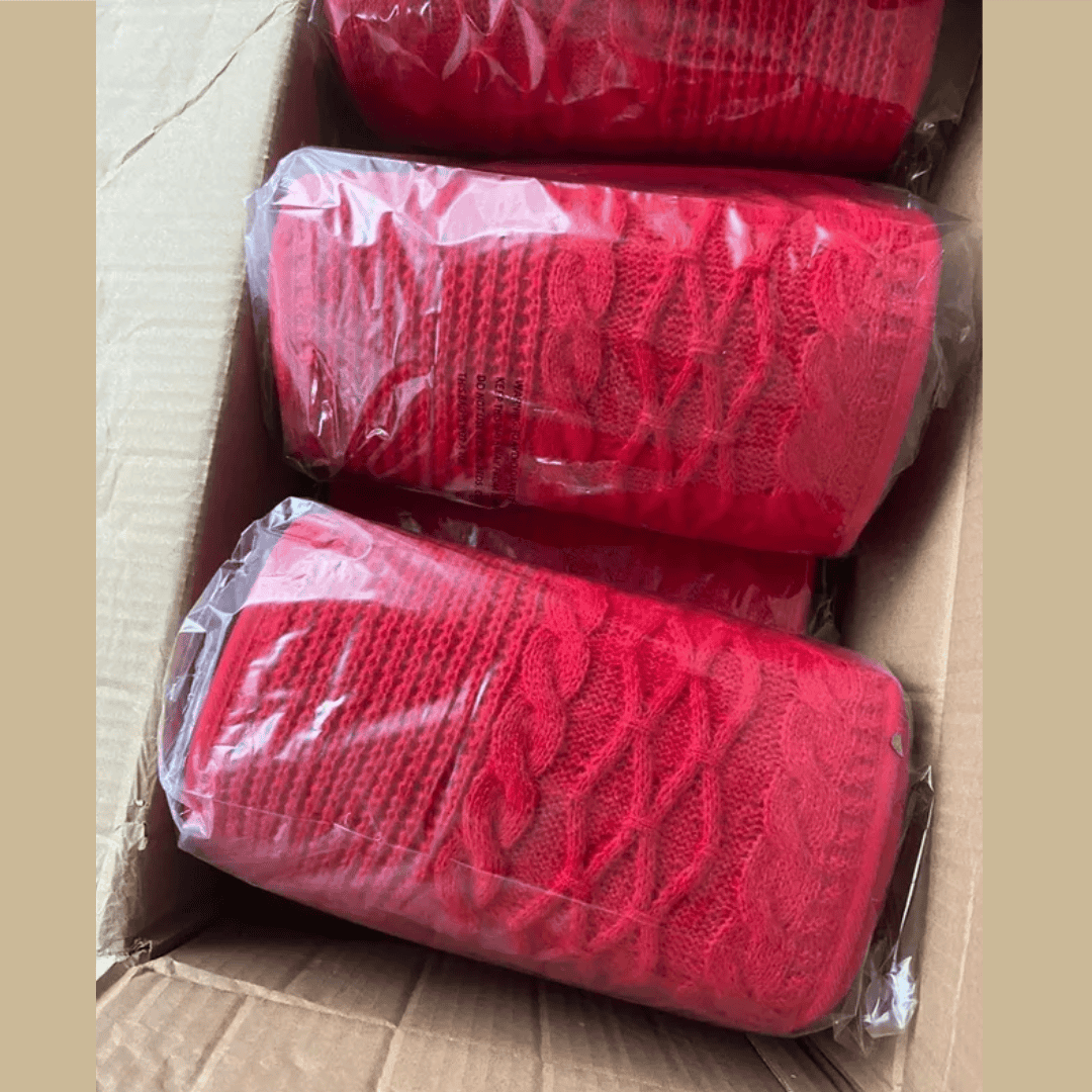 Beautifully Knitted Christmas Tree Collar