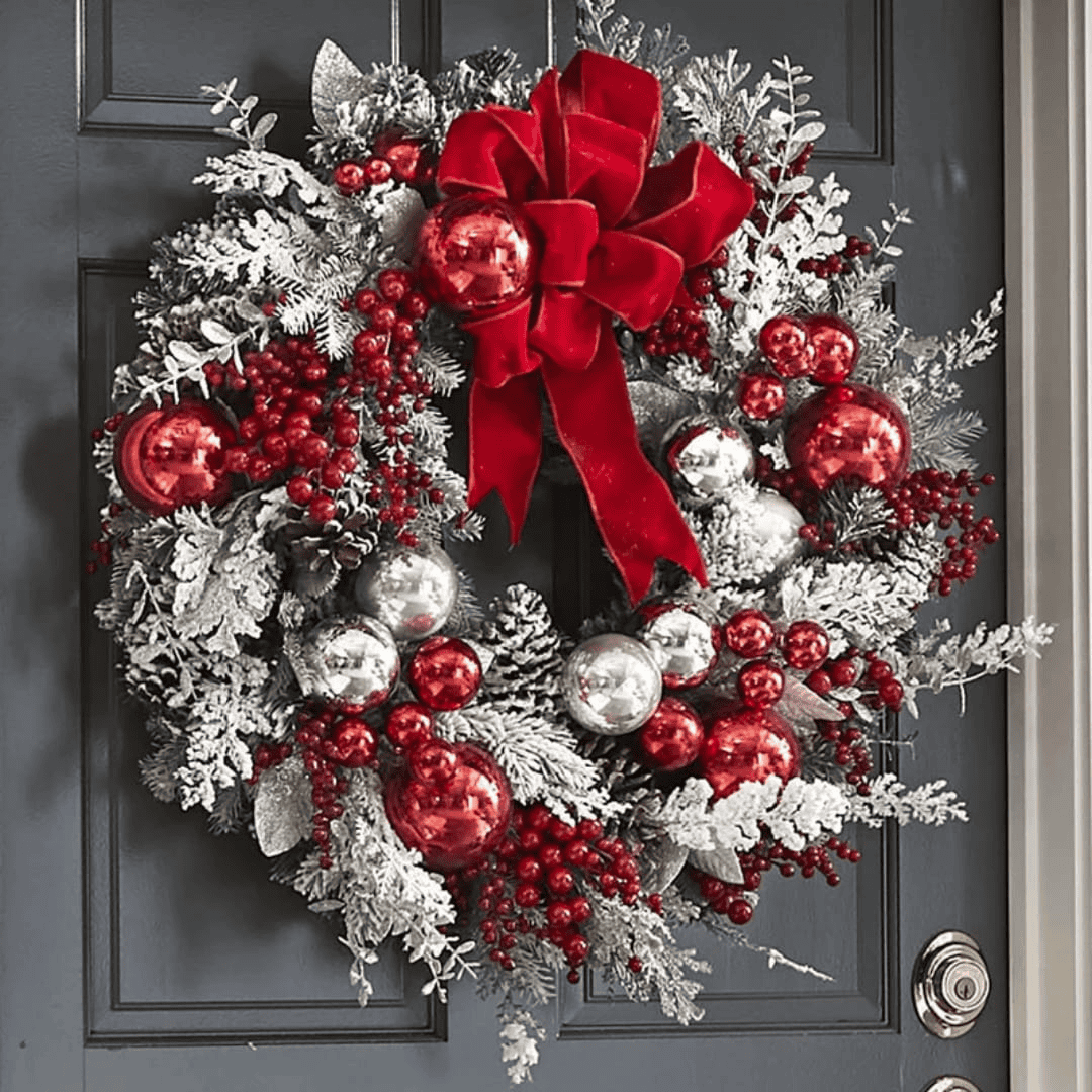 Christmas Snowy Wreath