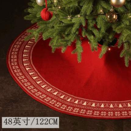 Christmas Knitted Tree Skirt