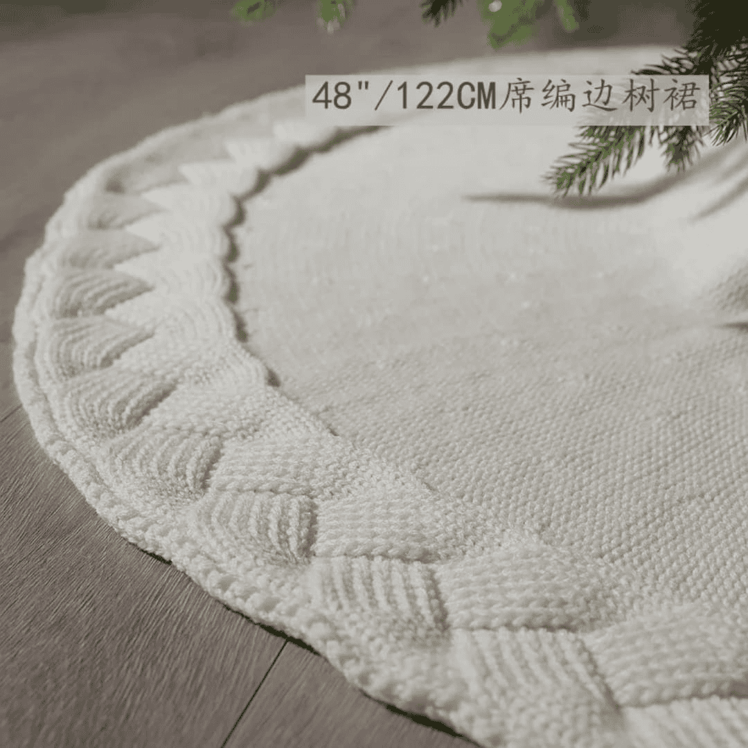 Knitted Christmas Tree Skirt