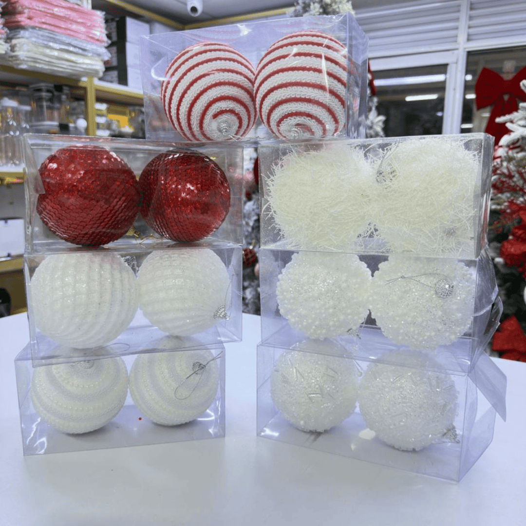 10 cm Christmas Ornaments Set of 2