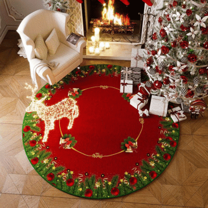Christmas Circular Carpet