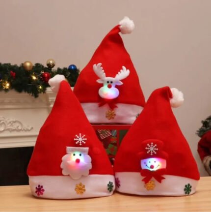 Kids Christmas Hats with Light