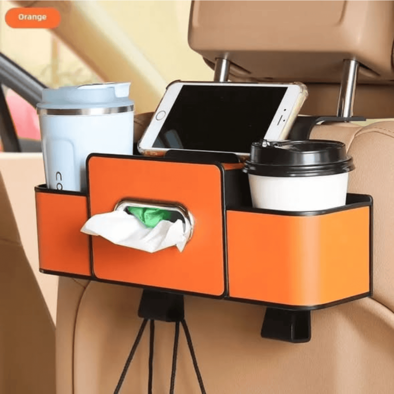 Multifunctional Car Seat Backrest Storage Box
