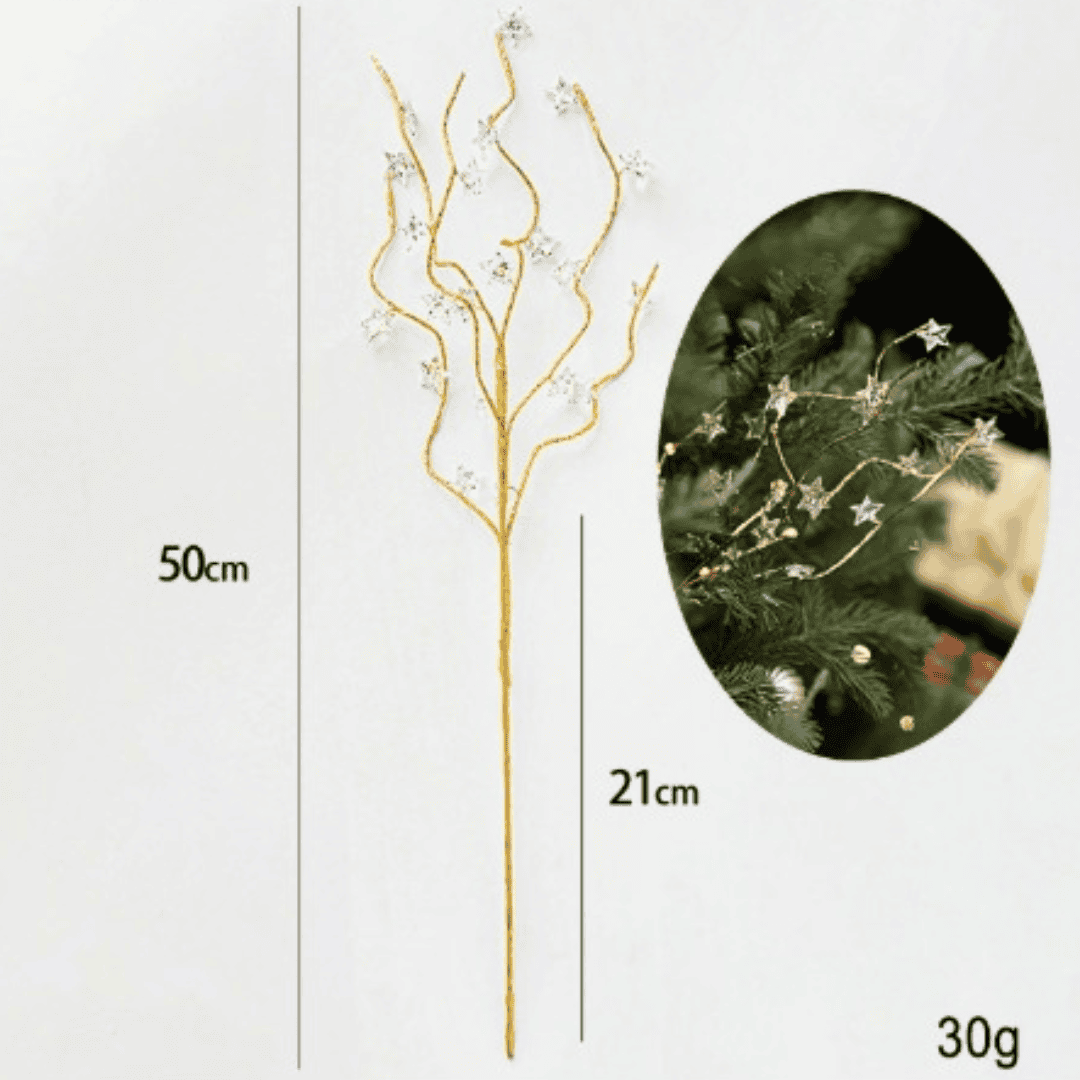 Crystal Bud Branch Decorations