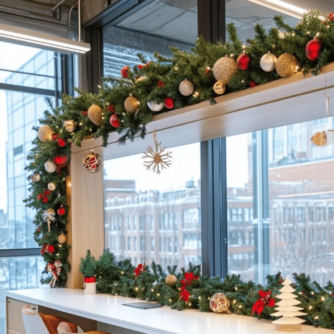 2.5M Green Christmas Garland