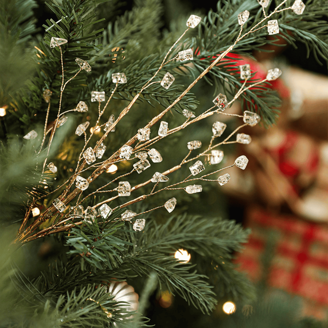 Crystal Bud Branch Decorations