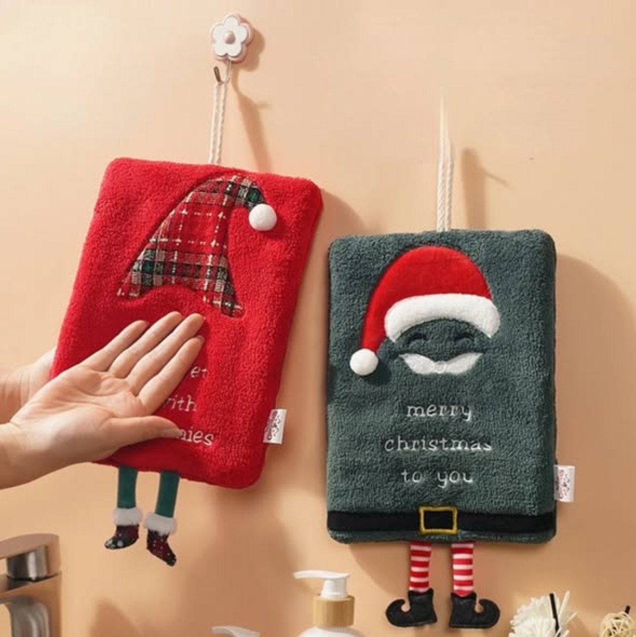 Christmas Super Soft Absorbent Towels Hand Drier