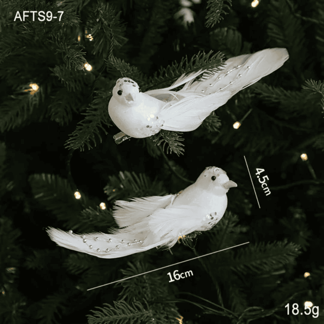 Handmade Foam Christmas Birds