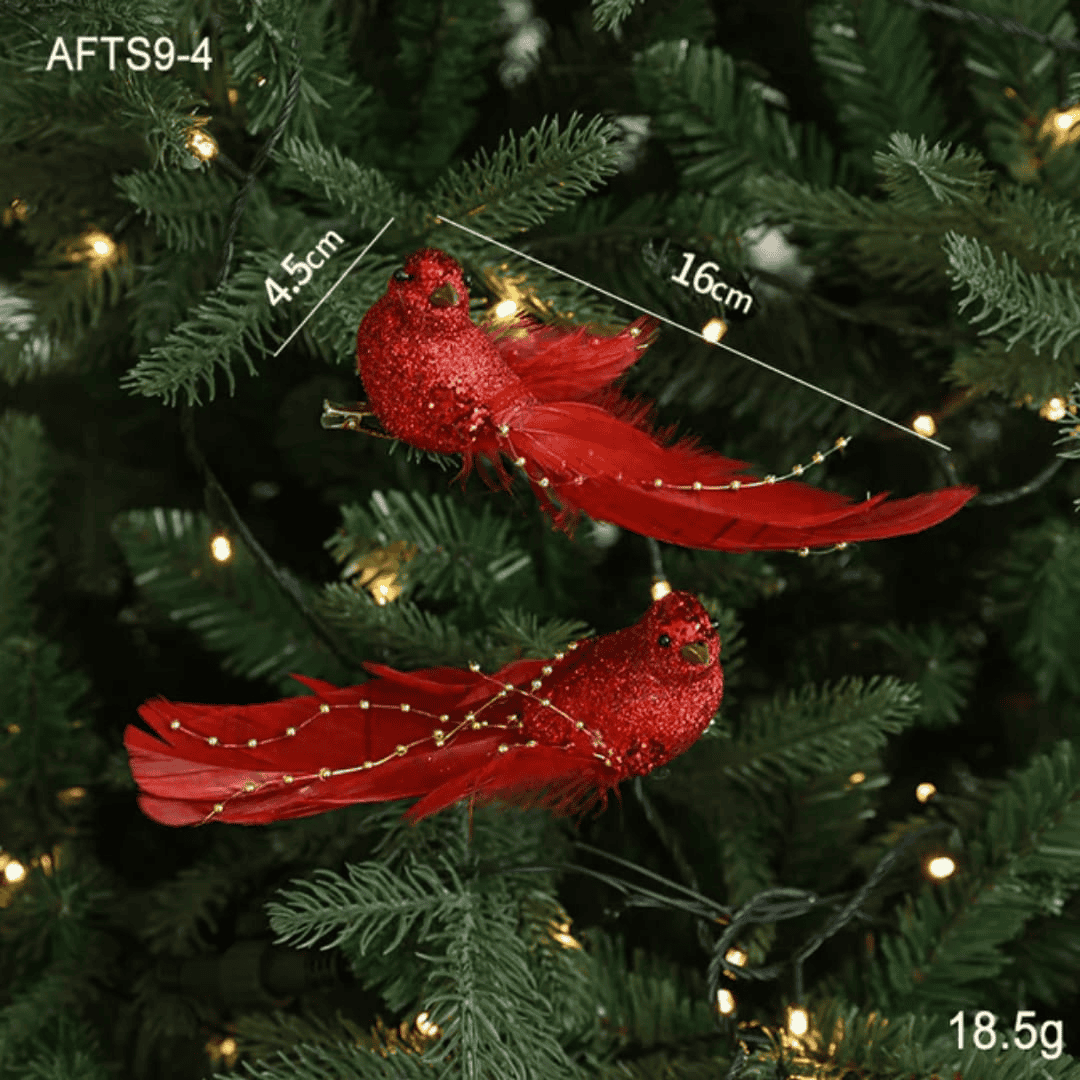 Handmade Foam Christmas Birds