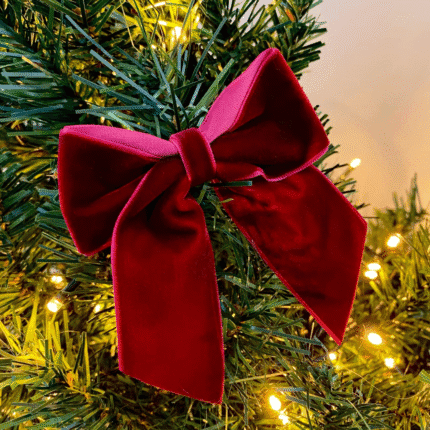 Christmas Tree Staircase Decorating Bow