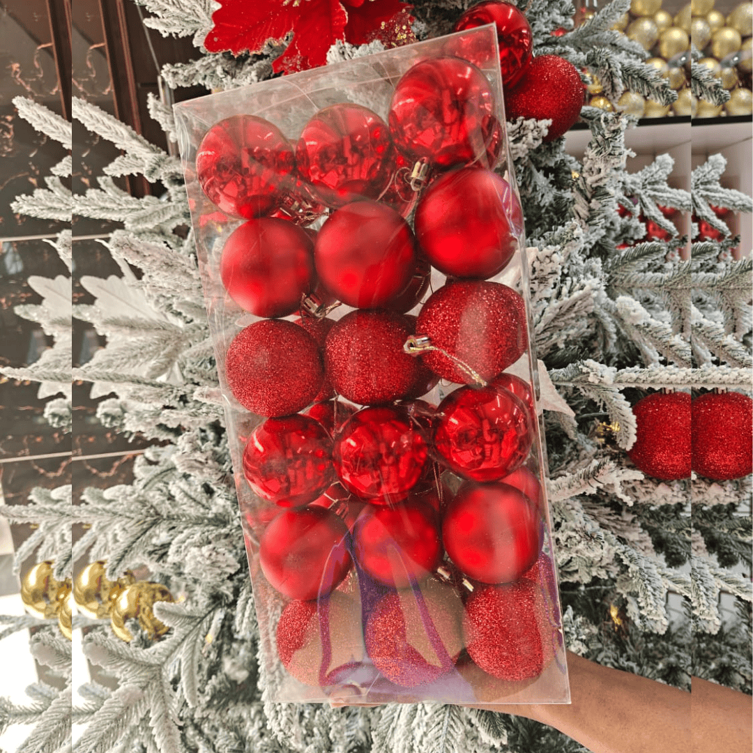 36pcs Christmas Balls 6cm