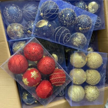 6pc Christmas Decor Balls