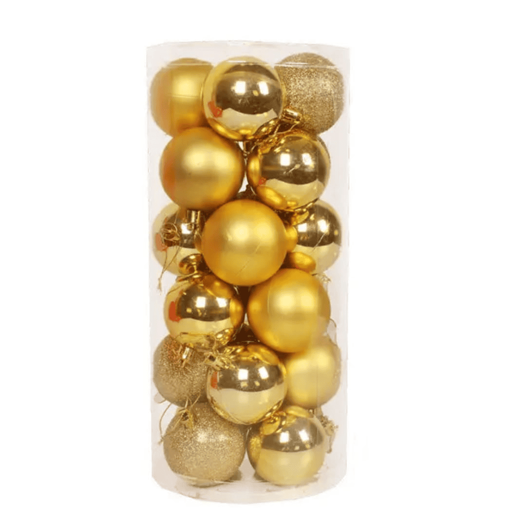 24pcs Christmas Balls 7cm