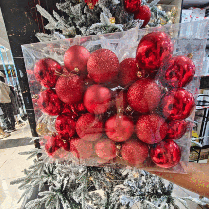 40pcs Christmas Balls 8cm