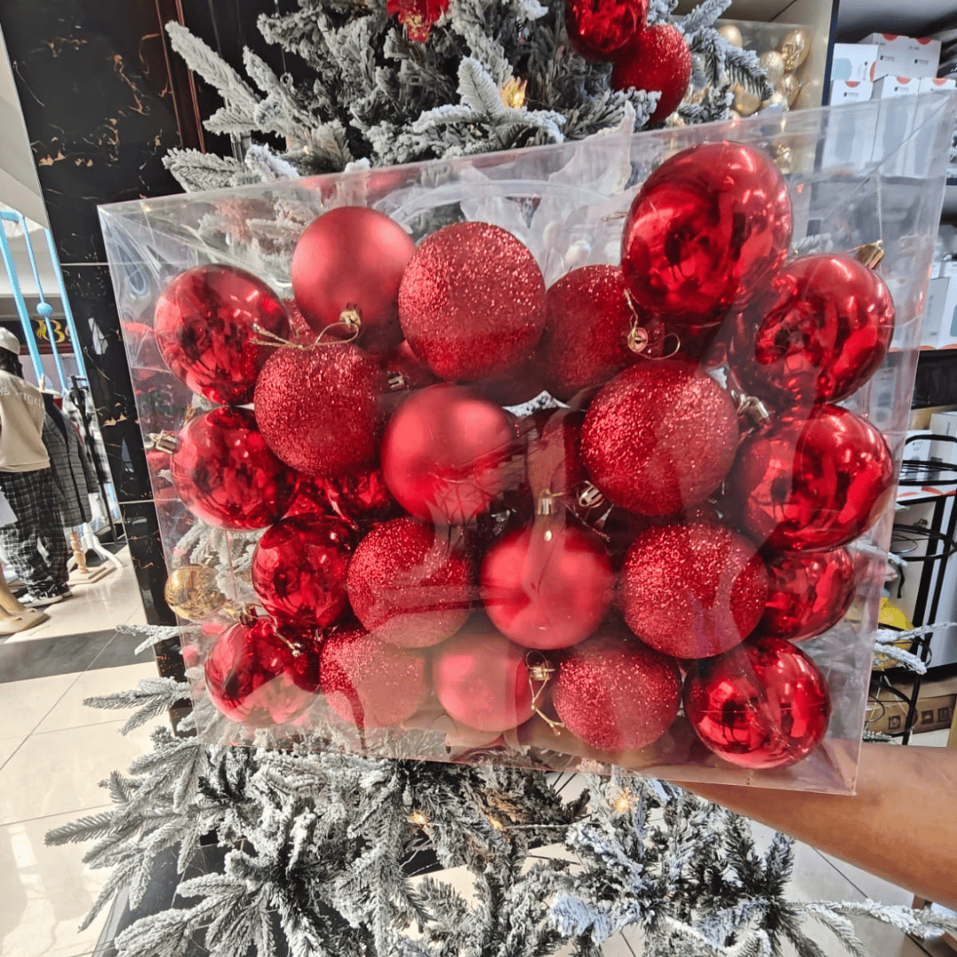 40pcs Christmas Balls 8cm