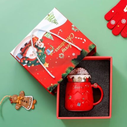 Christmas Themed Cup Set + Gift Box