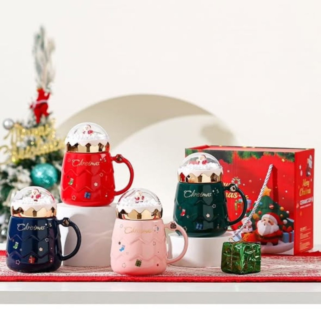 Christmas Themed Cup Set + Gift Box