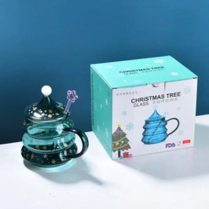 Christmas Tree Shaped Cup Set + Gift Box