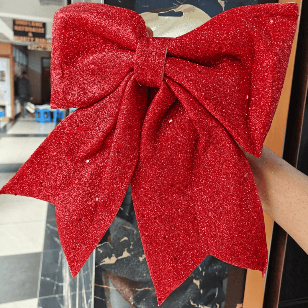 Christmas Glitter Ribbon Bows