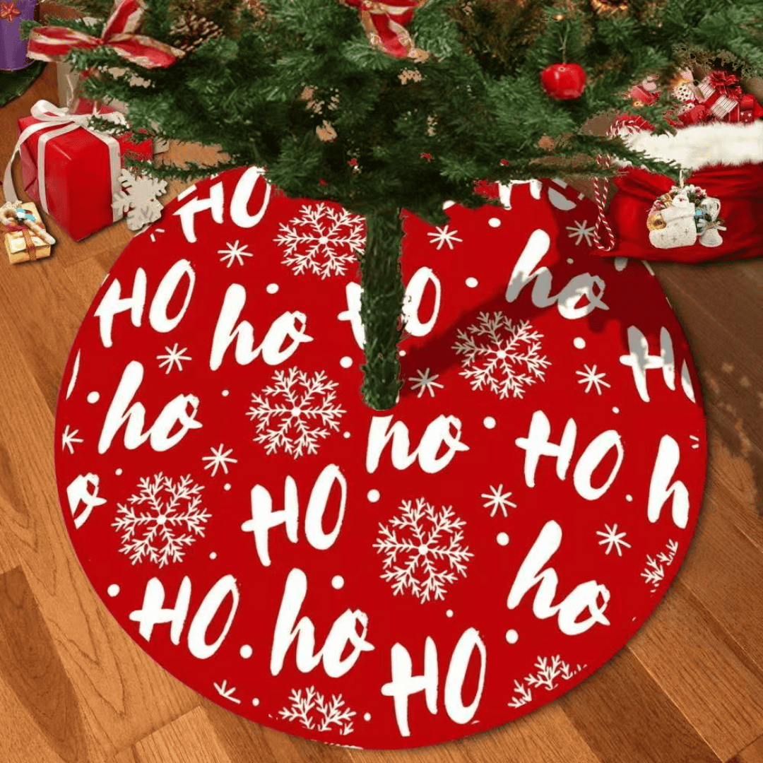 Red Christmas Tree Skirt