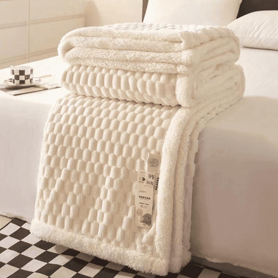 White Cozy Christmas Blanket