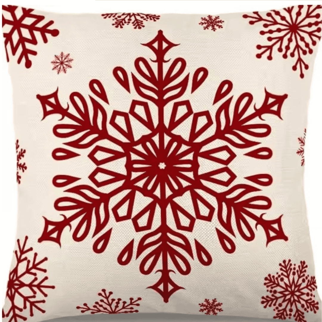 Heavy Linen Christmas Throw Covers