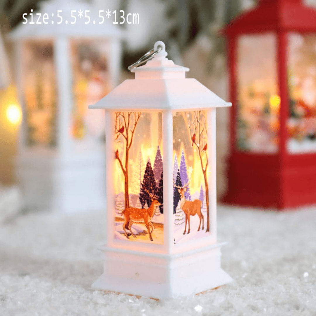 Santa Claus LED Snowman Lantern Light