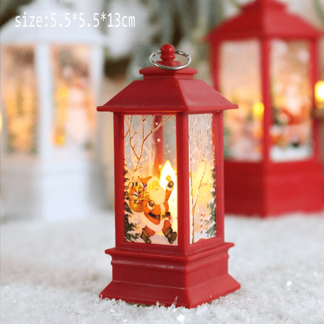 Santa Claus LED Snowman Lantern Light
