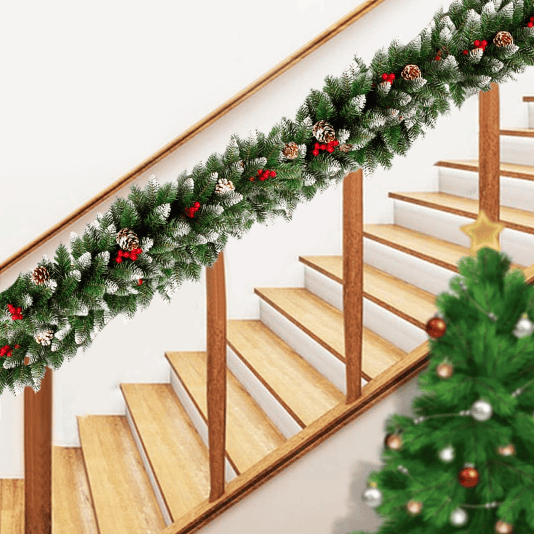 2.7M Christmas Wreath Artificial Flower Tree Garland