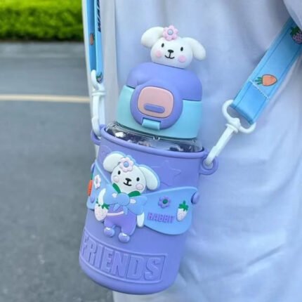 500ml Hot Cold Baby Bottle with Straw