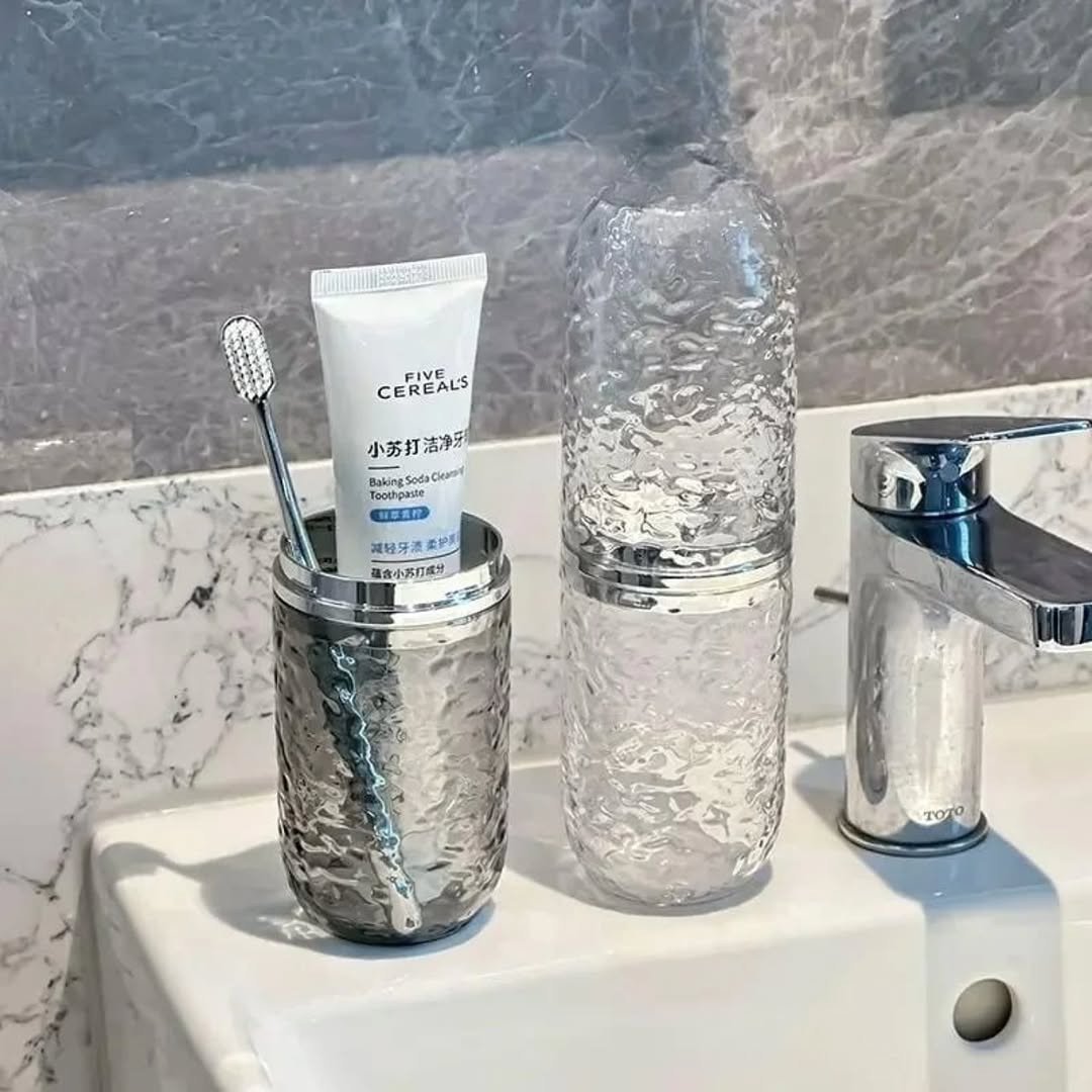 Water Ripple Portable Toothbrush Paste Holder